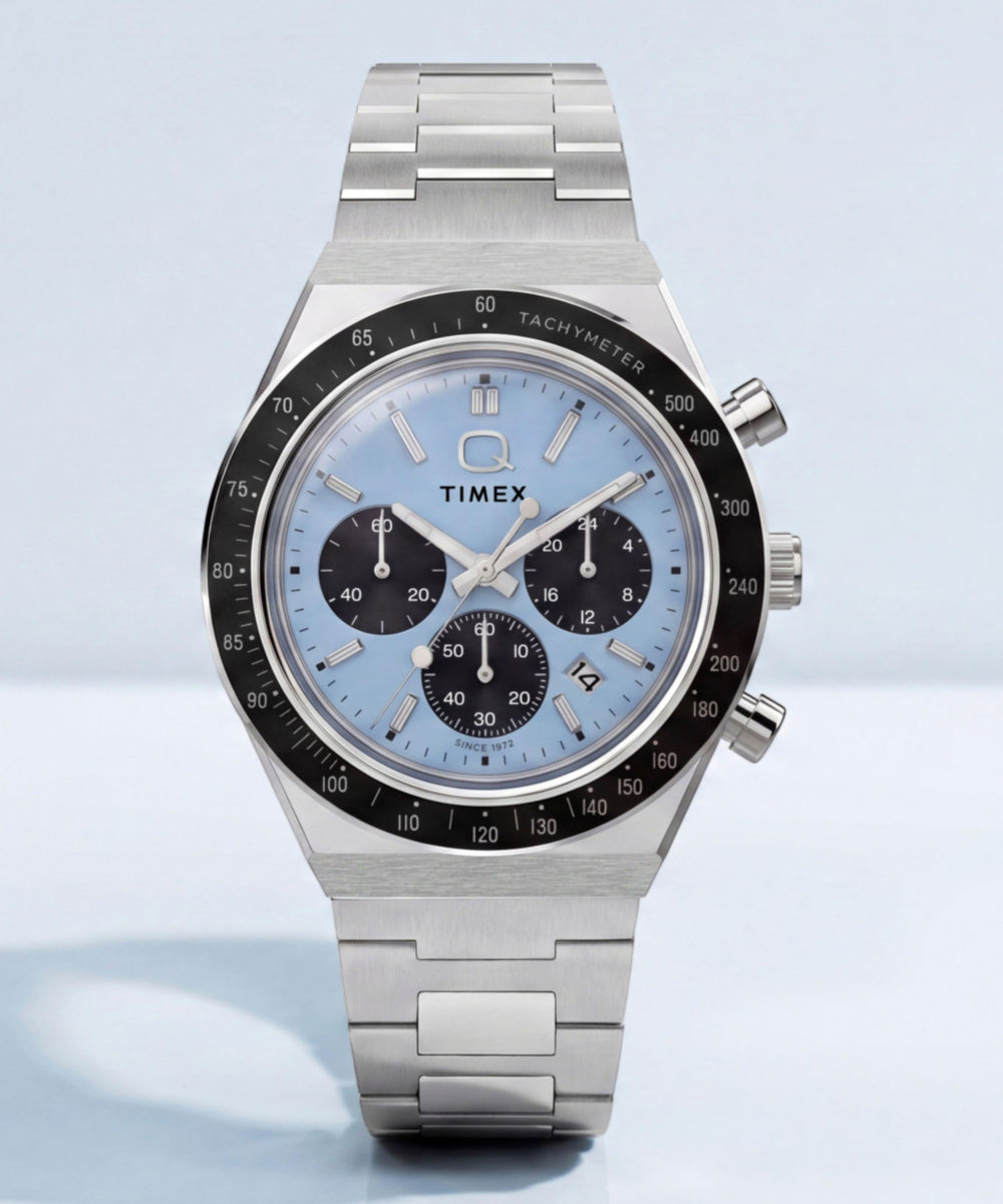 Heritage Q Timex Chronograph 40mm Stainless Steel Bracelet Watch