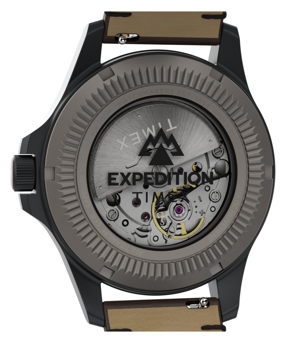 Heritage Expedition Field Post Titanium Automatic 41mm Leather Strap Watch