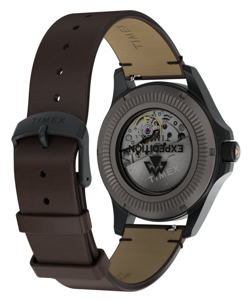 Heritage Expedition Field Post Titanium Automatic 41mm Leather Strap Watch
