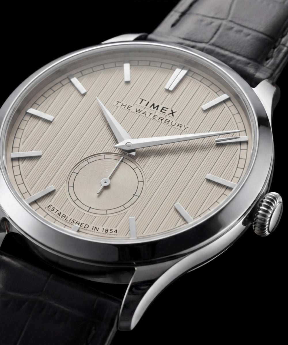 Heritage Waterbury Classic Sub-Second 39mm Leather Strap Watch