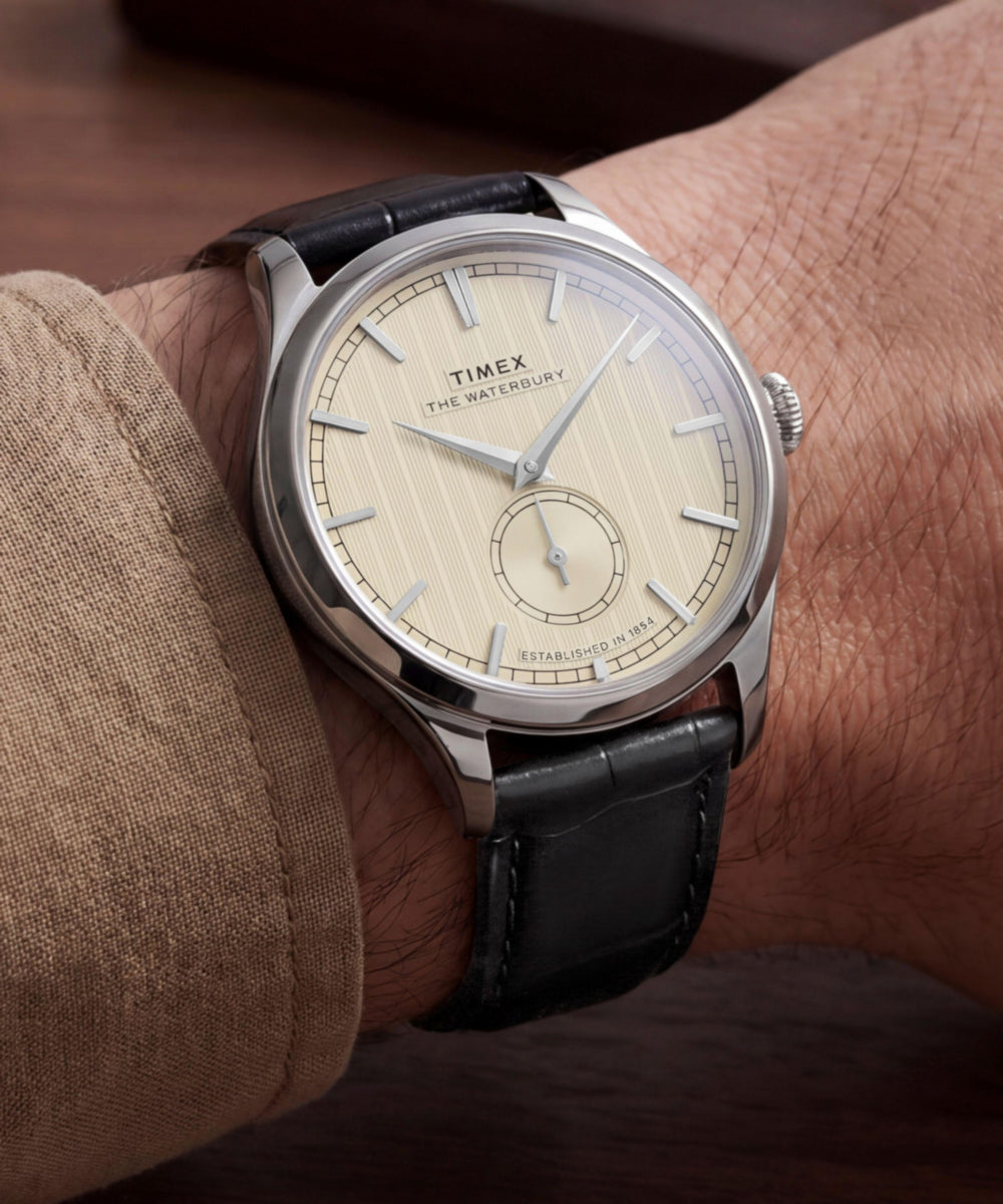 Heritage Waterbury Classic Sub-Second 39mm Leather Strap Watch
