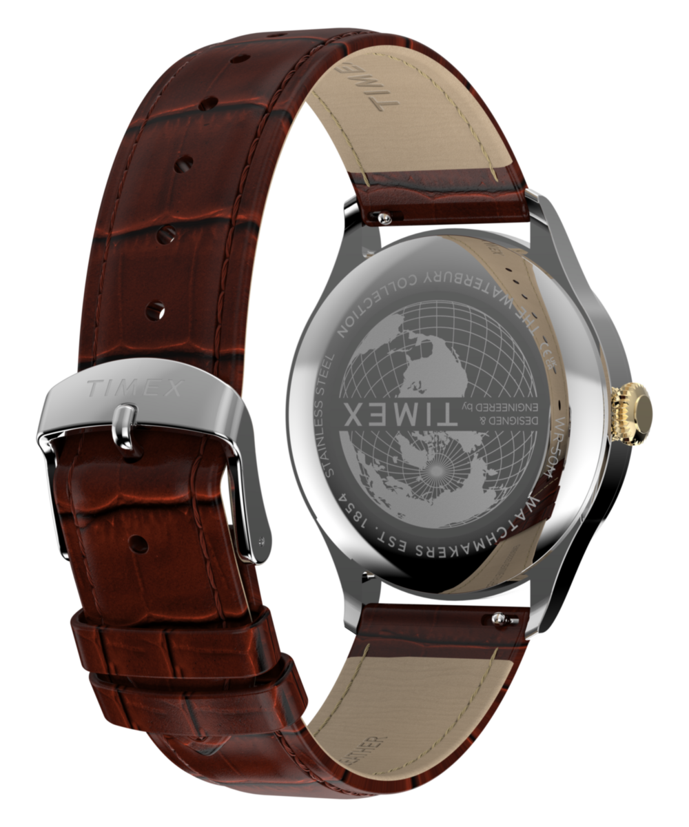 Heritage Waterbury Classic Sub-Second 39mm Leather Strap Watch