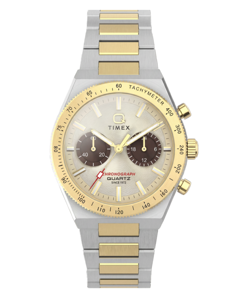 Heritage Q Timex Continental Chronograph 36mm Stainless Steel Bracelet Watch