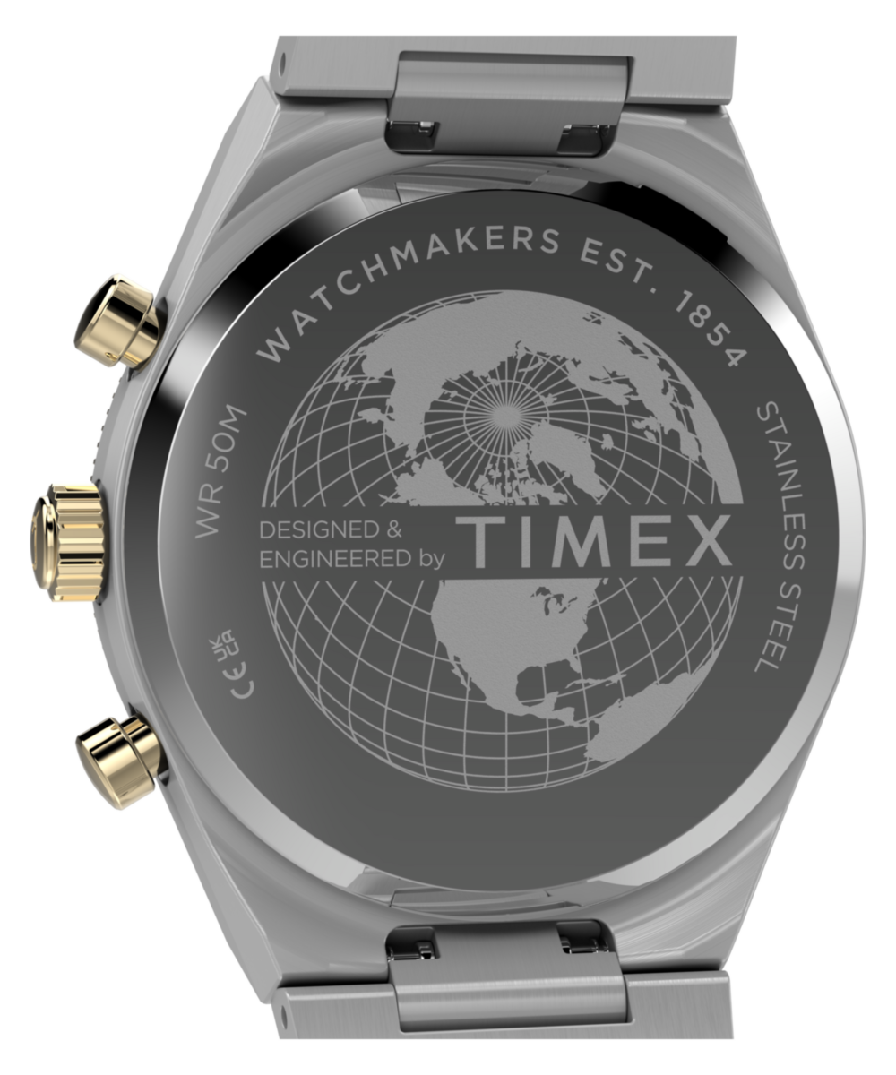 Heritage Q Timex Continental Chronograph 36mm Stainless Steel Bracelet Watch