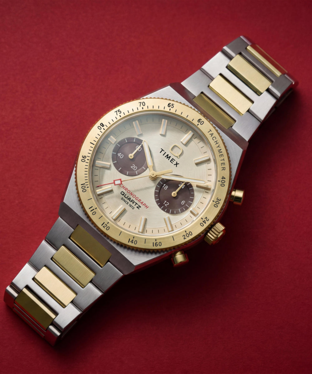 Heritage Q Timex Continental Chronograph 36mm Stainless Steel Bracelet Watch