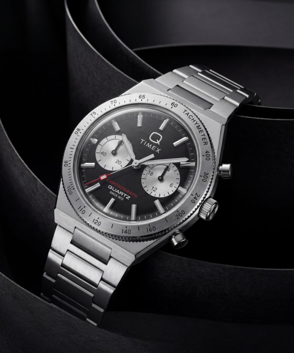 Heritage Q Timex Continental Chronograph 36mm Stainless Steel Bracelet Watch