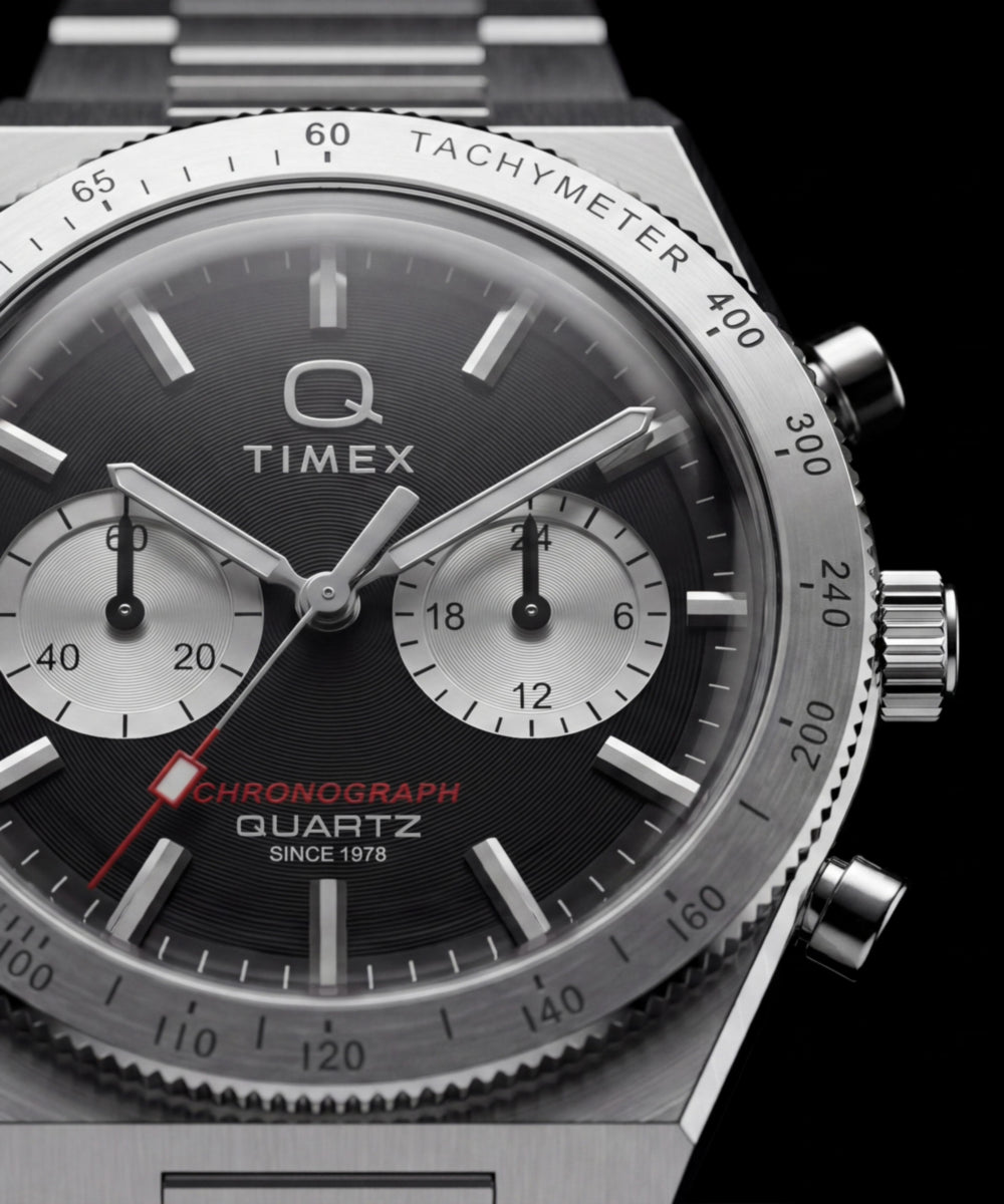 Heritage Q Timex Continental Chronograph 36mm Stainless Steel Bracelet Watch