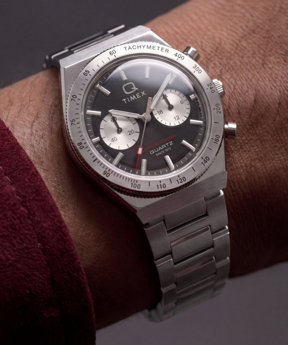 Heritage Q Timex Continental Chronograph 36mm Stainless Steel Bracelet Watch