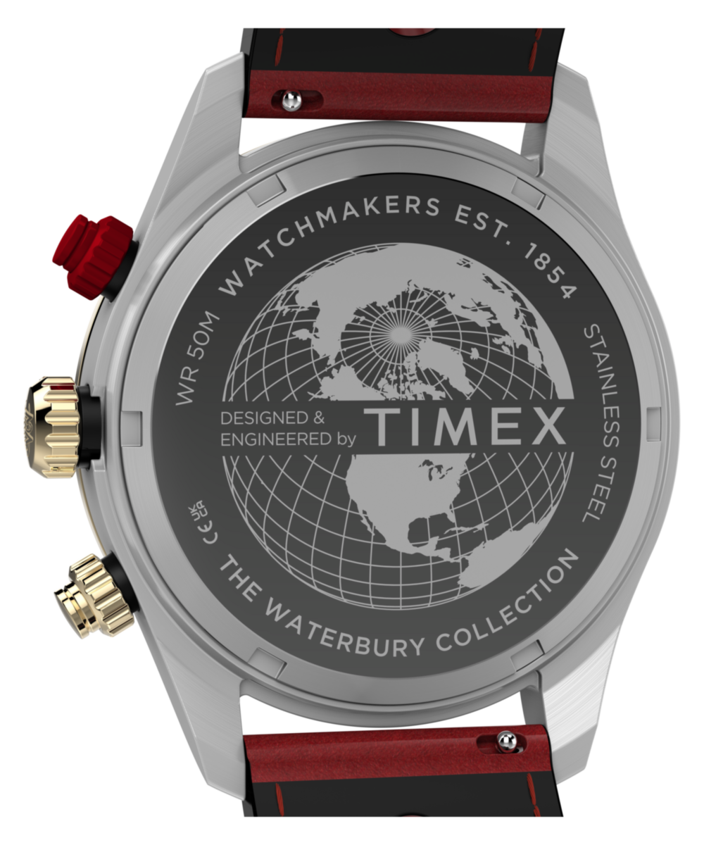Heritage Waterbury Heritage Chronograph 39mm Leather Strap Watch