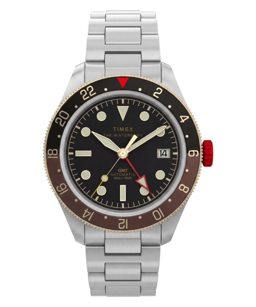 Heritage Waterbury Heritage Automatic GMT 41.5mm Stainless Steel Bracelet Watch