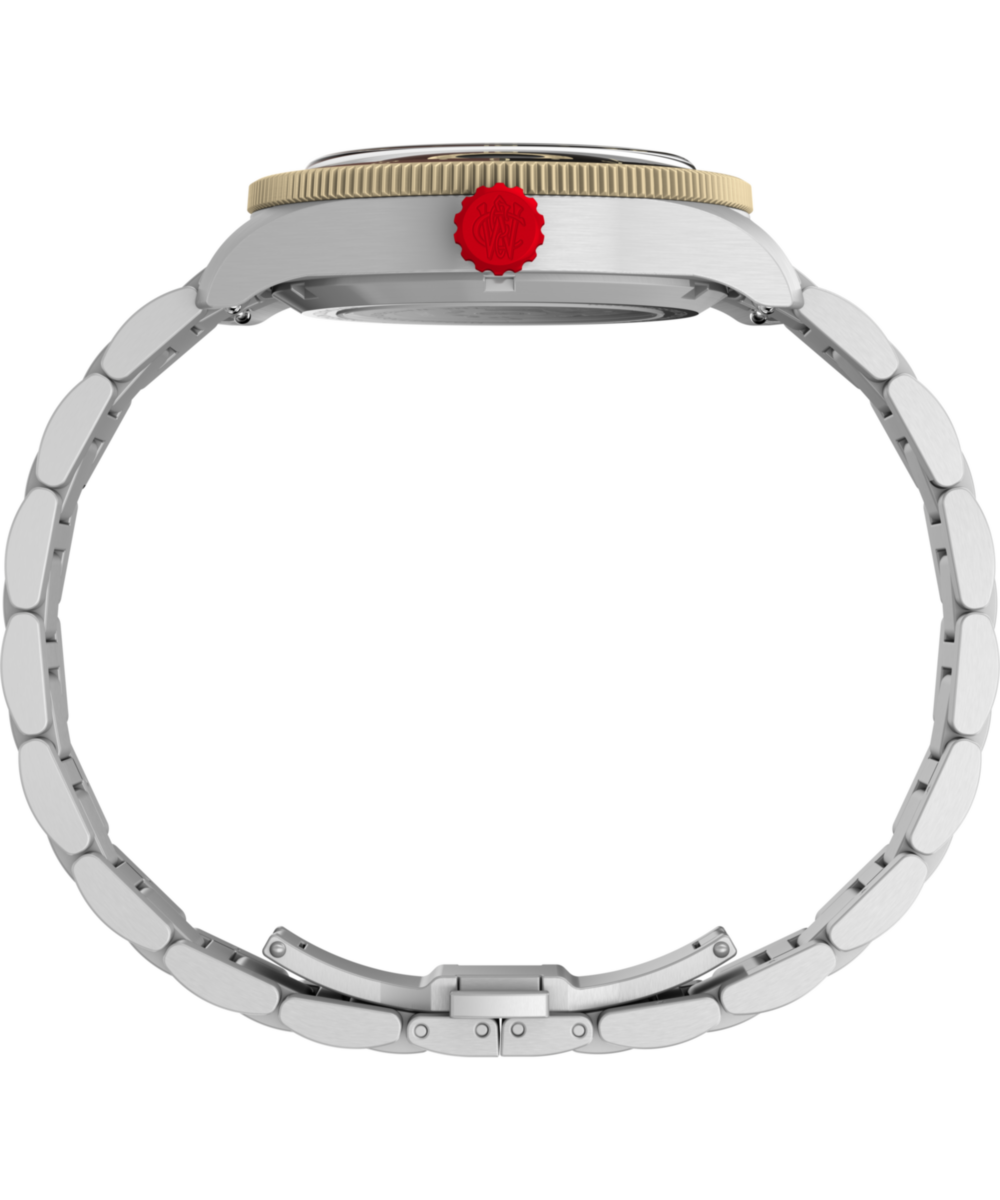 Heritage Waterbury Heritage Automatic GMT 41.5mm Stainless Steel Bracelet Watch