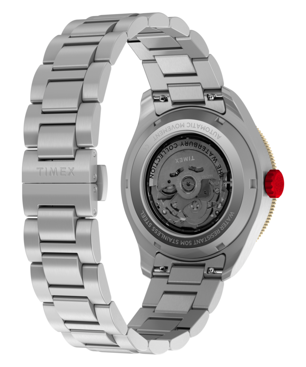 Heritage Waterbury Heritage Automatic GMT 41.5mm Stainless Steel Bracelet Watch