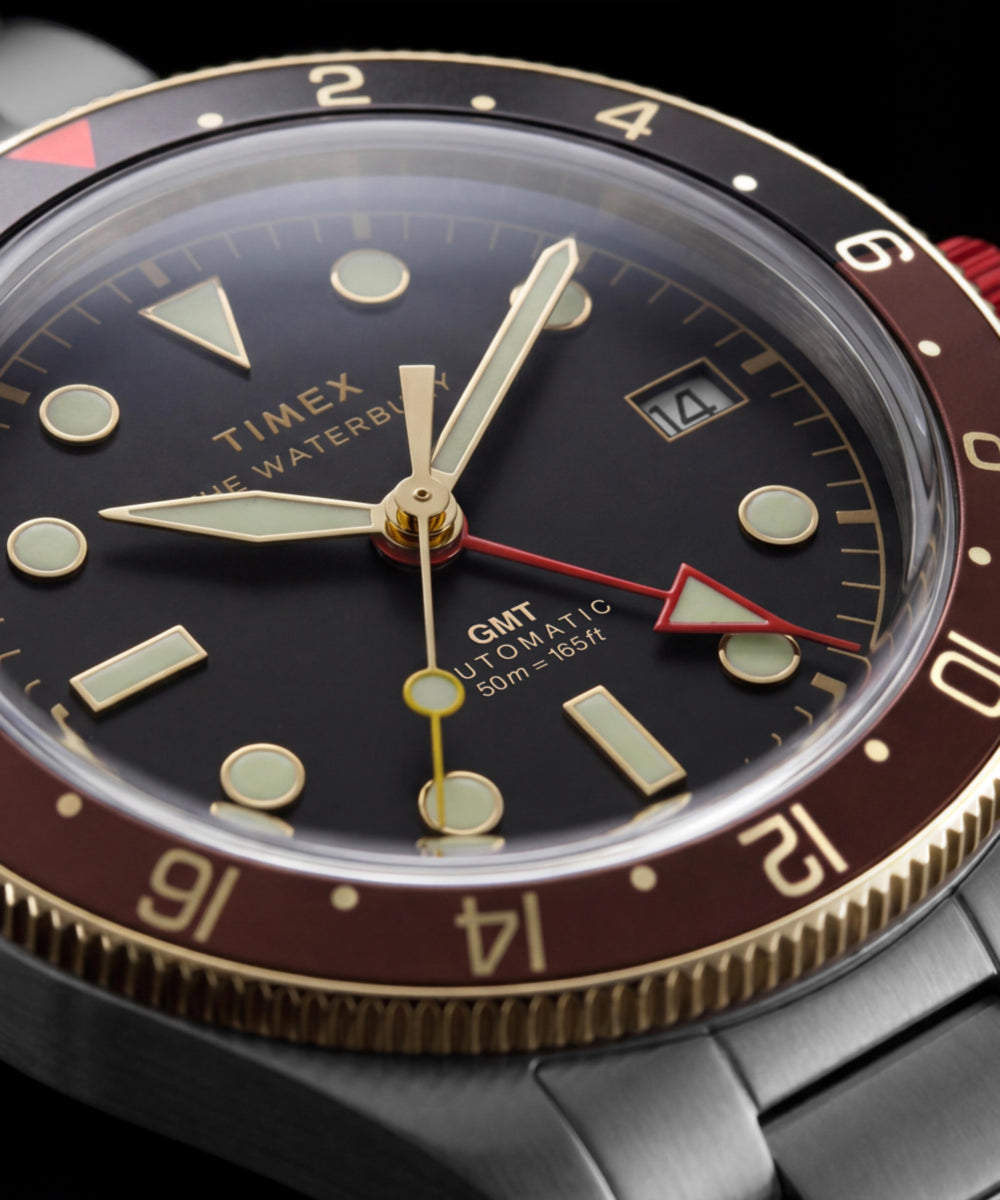 Heritage Waterbury Heritage Automatic GMT 41.5mm Stainless Steel Bracelet Watch