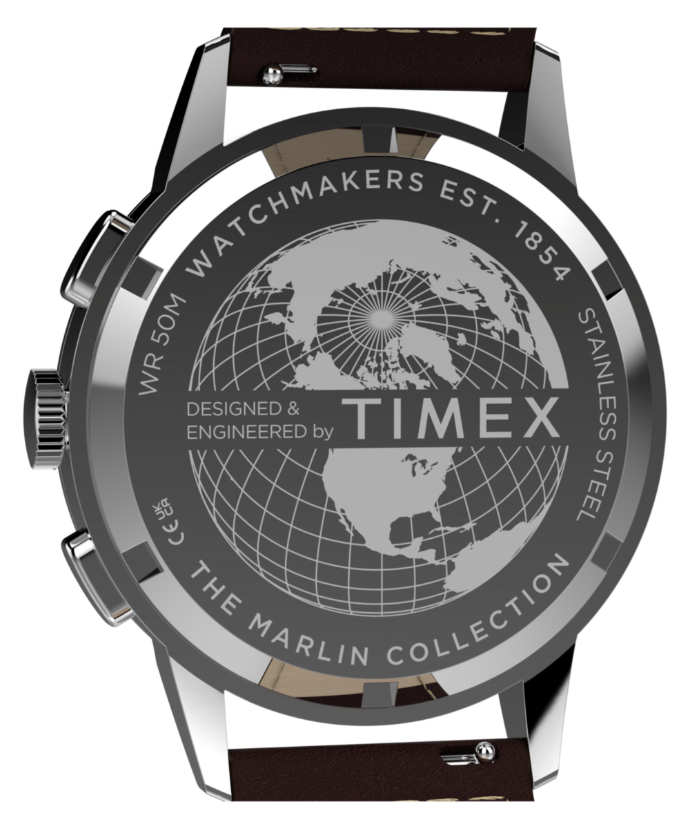Heritage Marlin Neo Classic Chronograph 40mm Leather Strap Watch