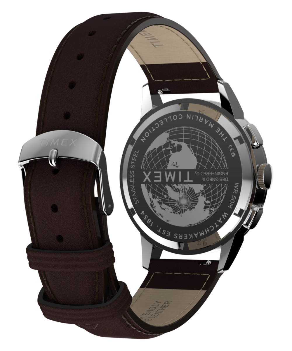 Heritage Marlin Neo Classic Chronograph 40mm Leather Strap Watch