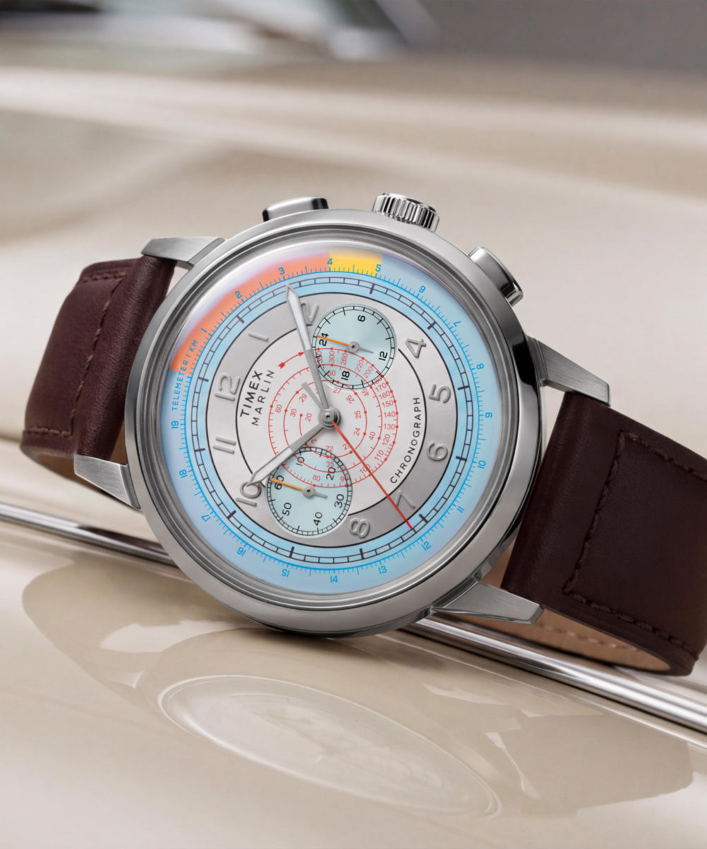 Heritage Marlin Neo Classic Chronograph 40mm Leather Strap Watch