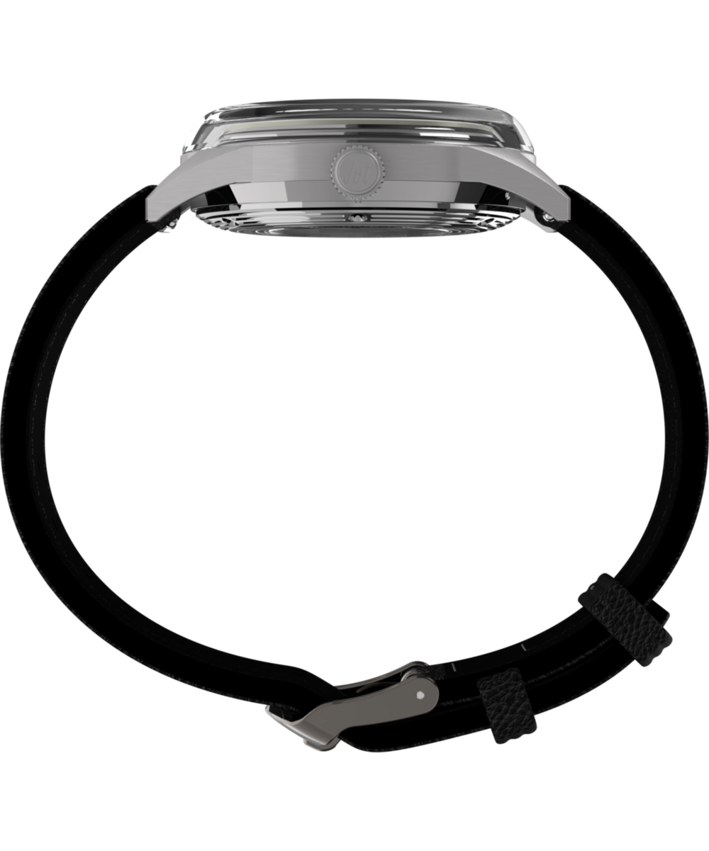 Heritage Marlin Jet Titanium Automatic GMT 40mm Leather Strap Watch
