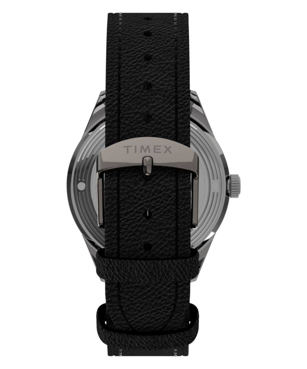 Heritage Marlin Jet Titanium Automatic GMT 40mm Leather Strap Watch
