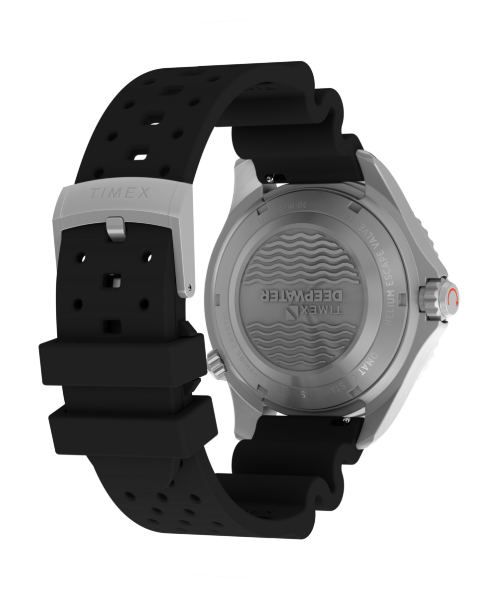 Heritage Deepwater Meridian 200 HEV Automatic 44mm HNBR Synthetic Rubber Strap Watch