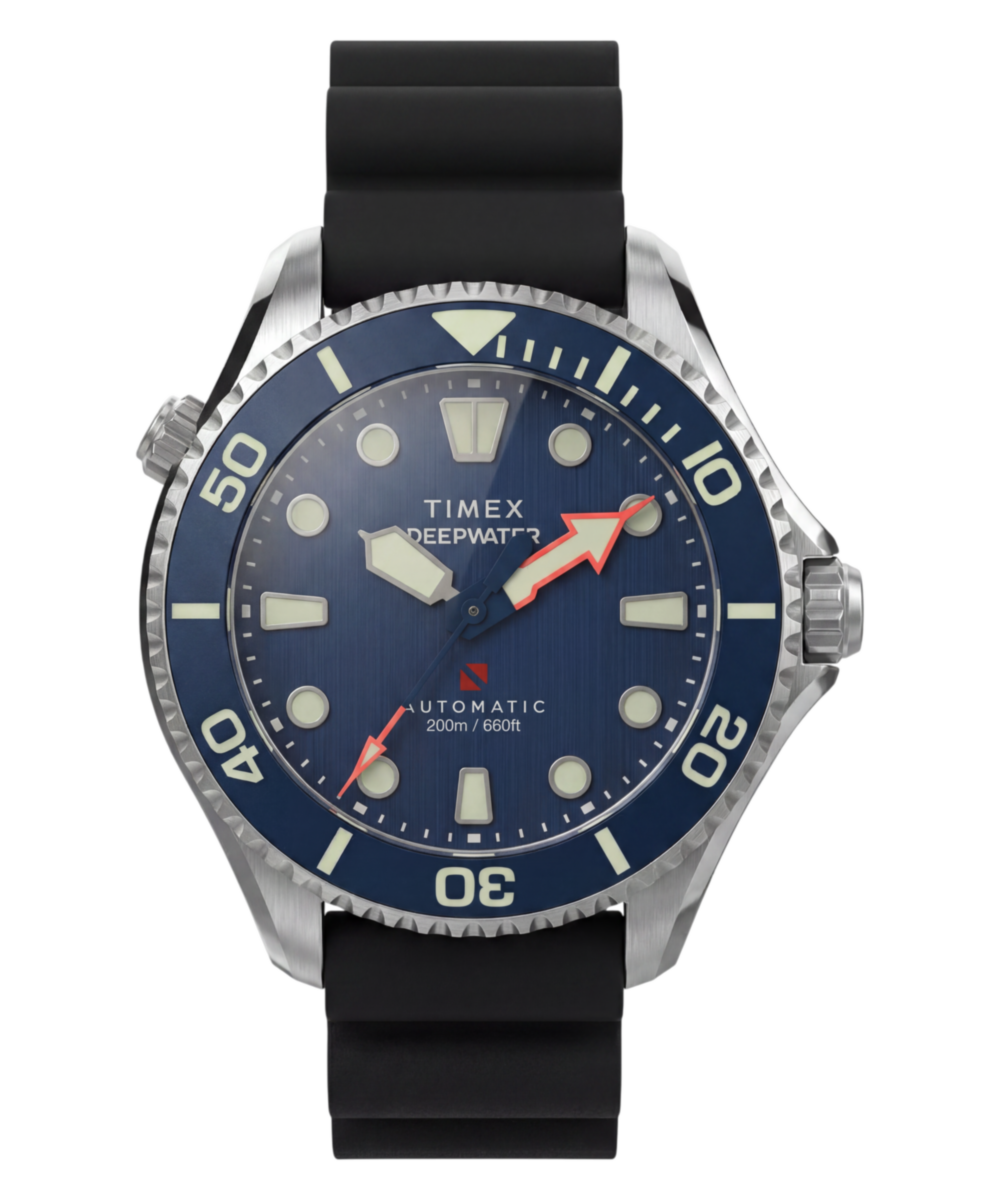 Heritage Deepwater Meridian 200 HEV Automatic 44mm HNBR Synthetic Rubber Strap Watch