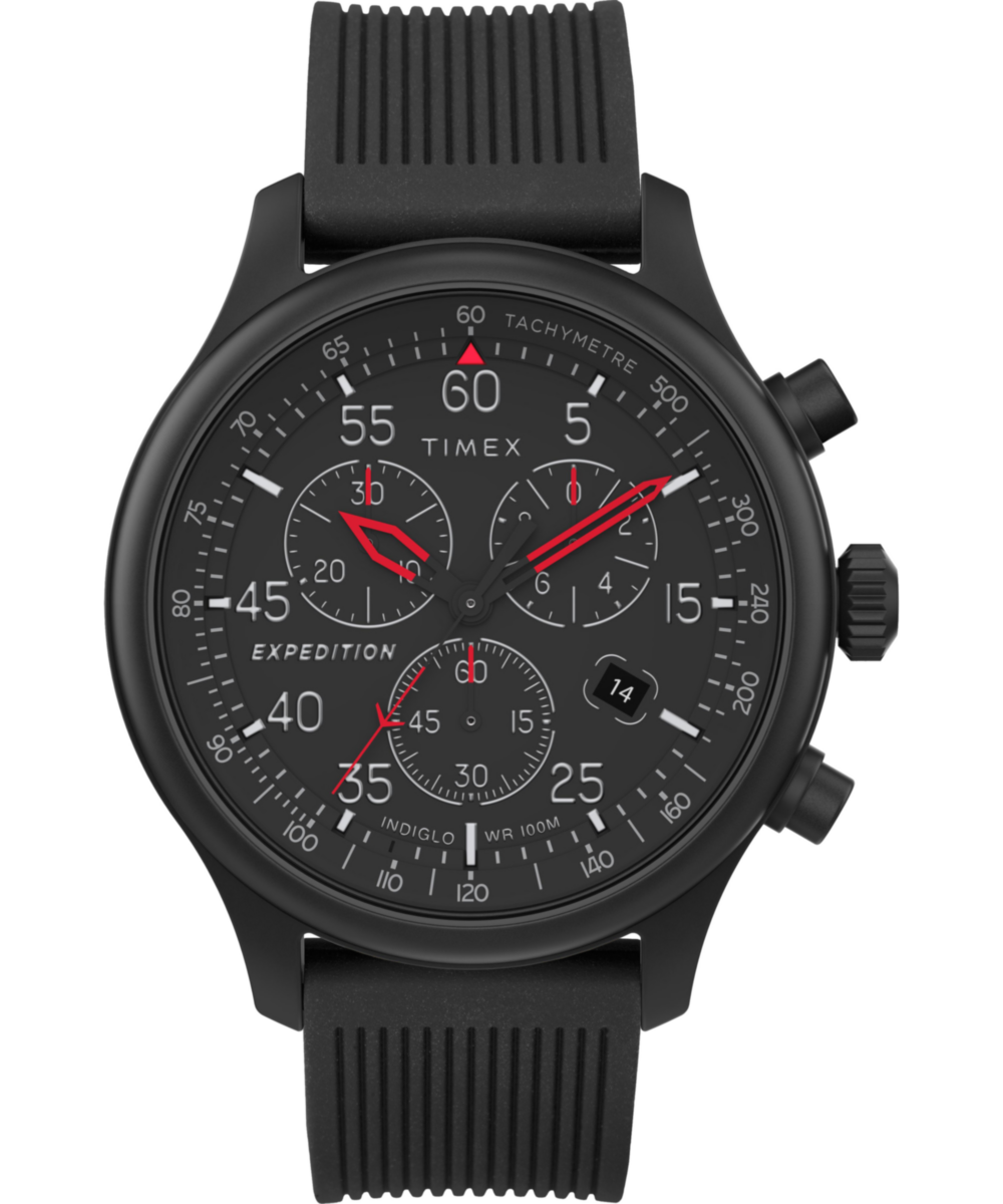 Heritage Expedition Field Chronograph 43mm Resin Strap Watch