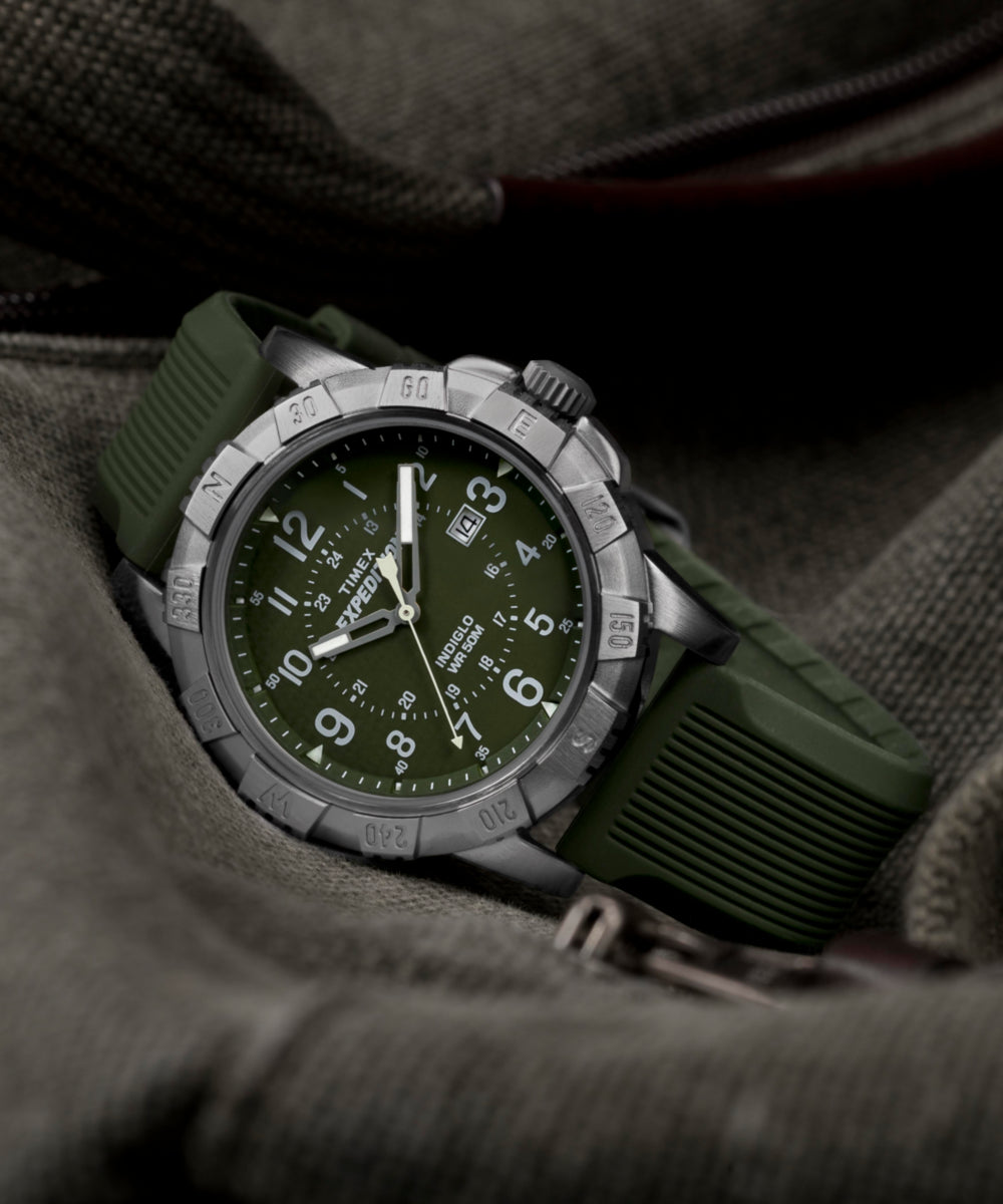 Heritage Expedition Ridge 43mm Silicone Strap Watch