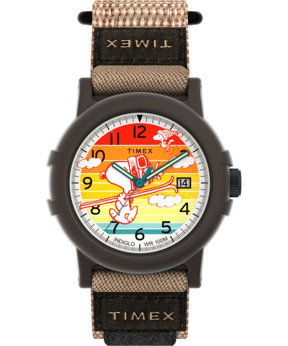 Heritage Peanuts x Timex Camper Ski 38mm Fabric Strap Watch