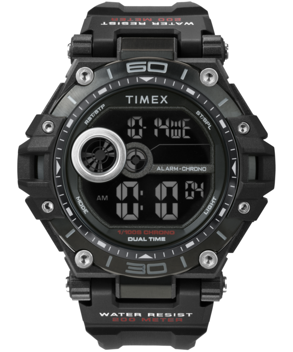 Heritage Timex Digital 52mm Resin Strap Watch