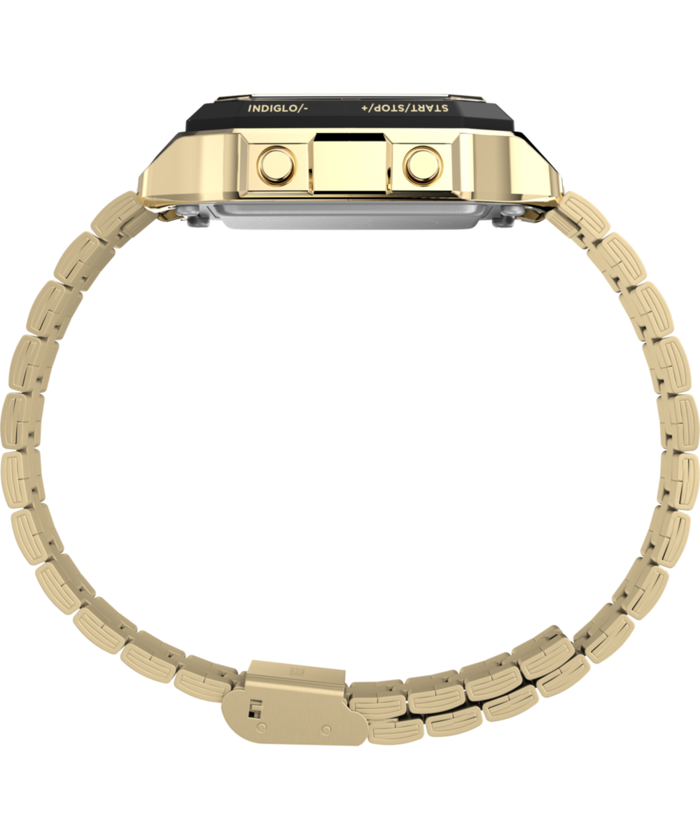 Heritage World Time Digital 40mm Stainless Steel Bracelet Watch