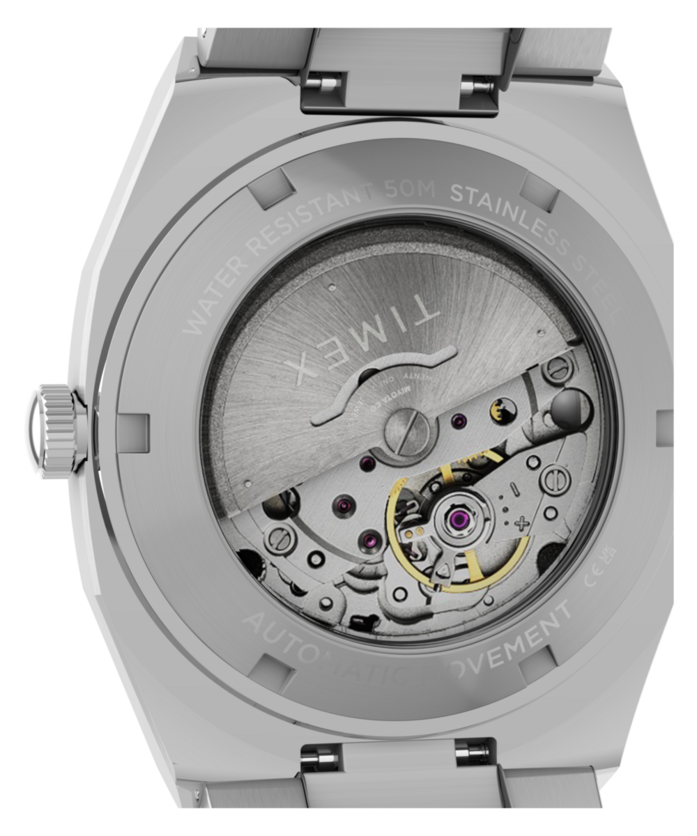 Heritage Timex Automatic E Line 38mm Stainless Steel Bracelet Watch