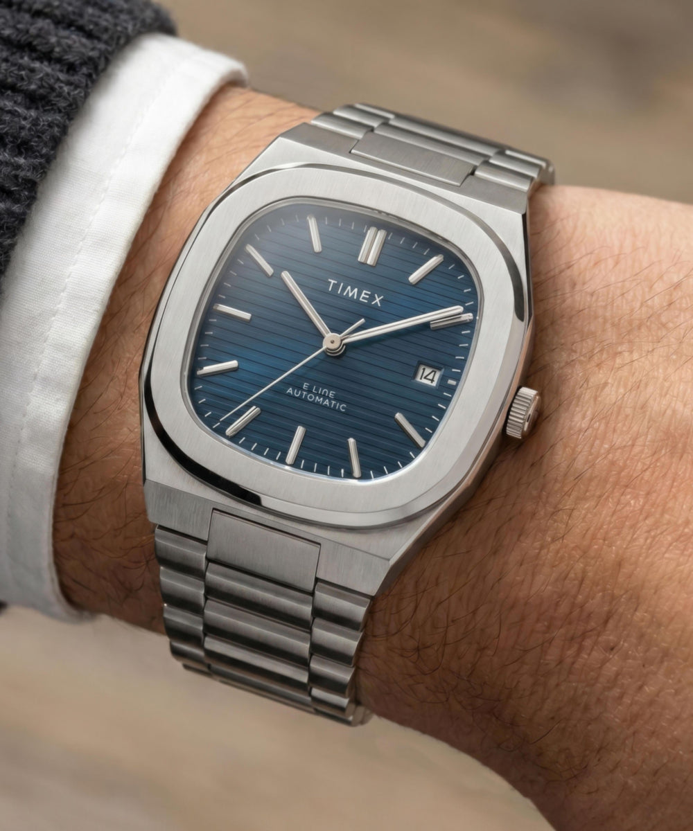 Heritage Timex Automatic E Line 38mm Stainless Steel Bracelet Watch
