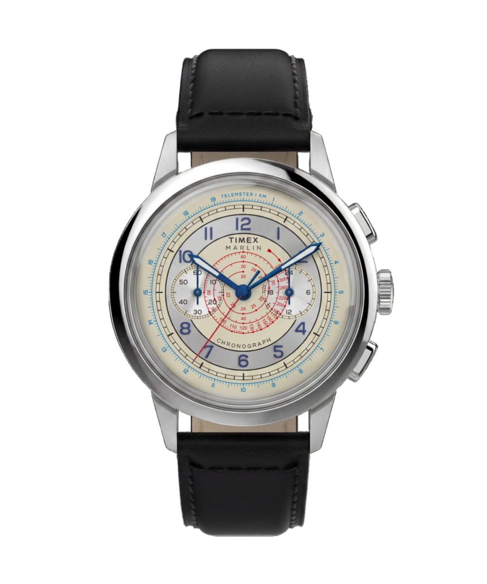 Heritage Marlin Neo Classic Chronograph 40mm Leather Strap Watch