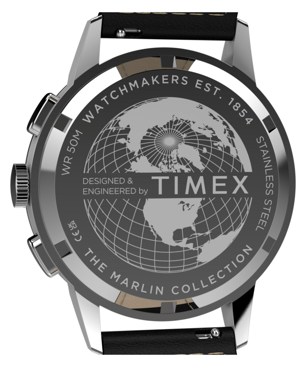 Heritage Marlin Neo Classic Chronograph 40mm Leather Strap Watch