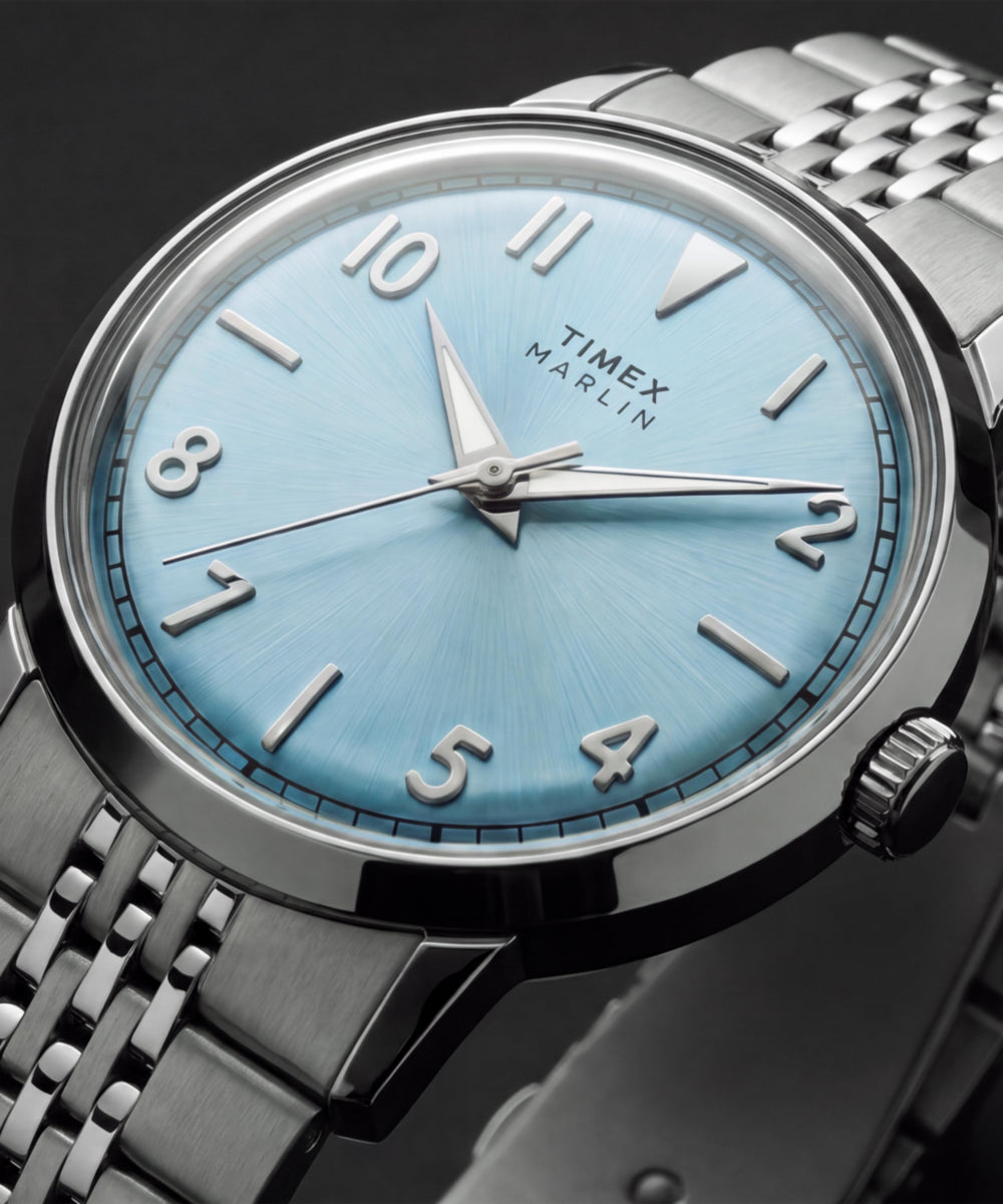 Heritage Marlin Quartz 34mm Stainless Steel Bracelet Watch