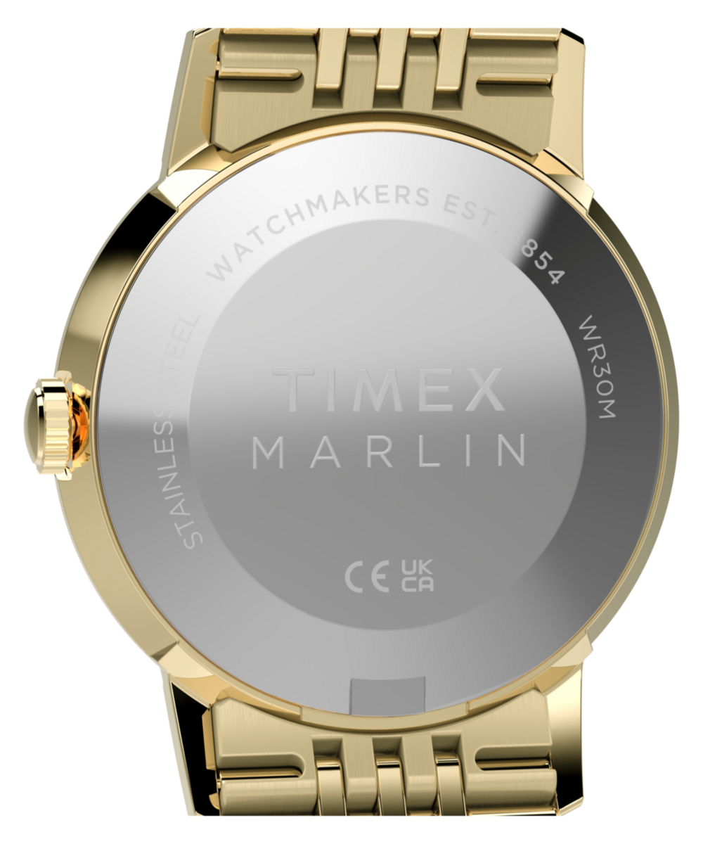 Heritage Marlin Quartz 34mm Stainless Steel Bracelet Watch