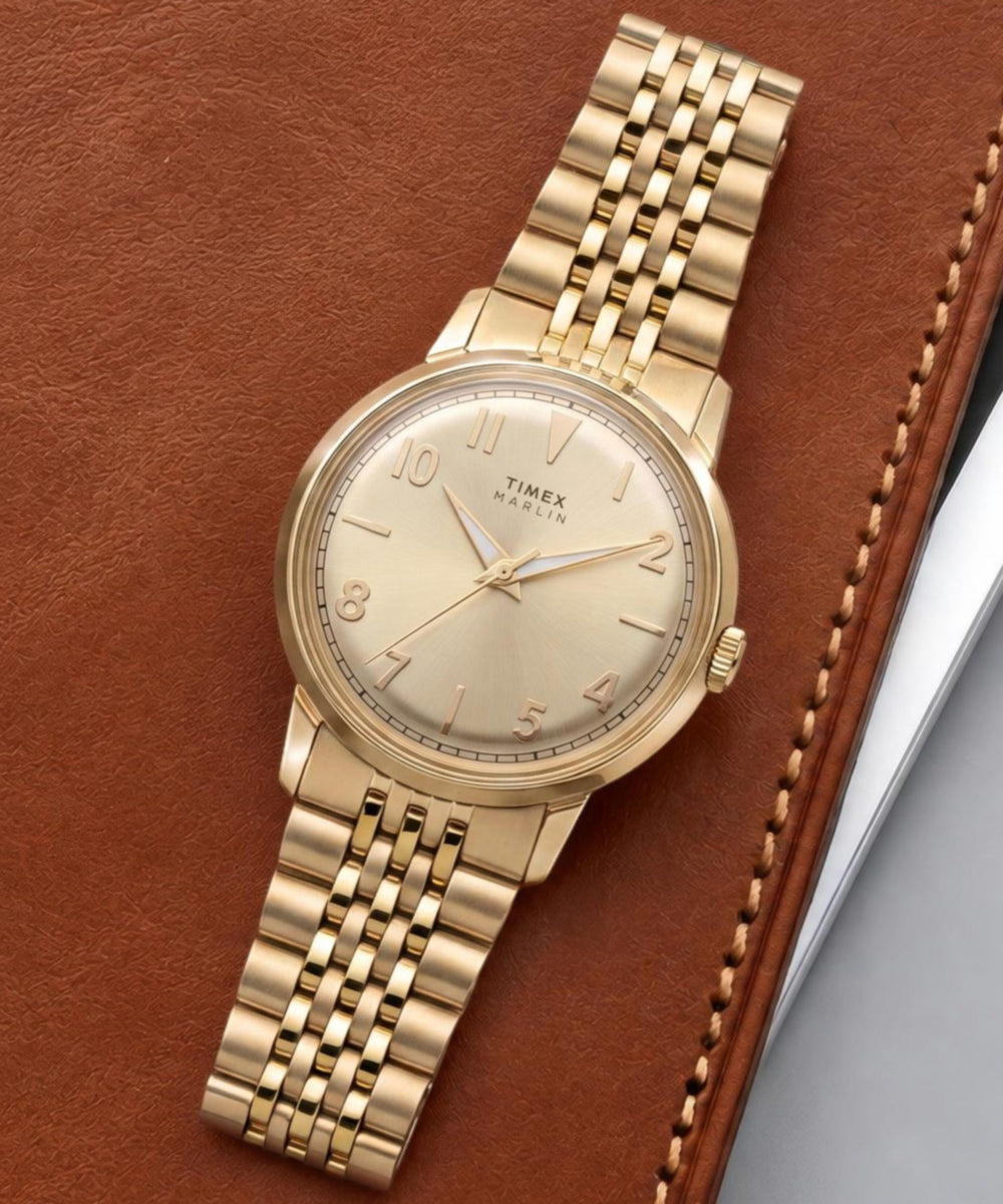 Heritage Marlin Quartz 34mm Stainless Steel Bracelet Watch
