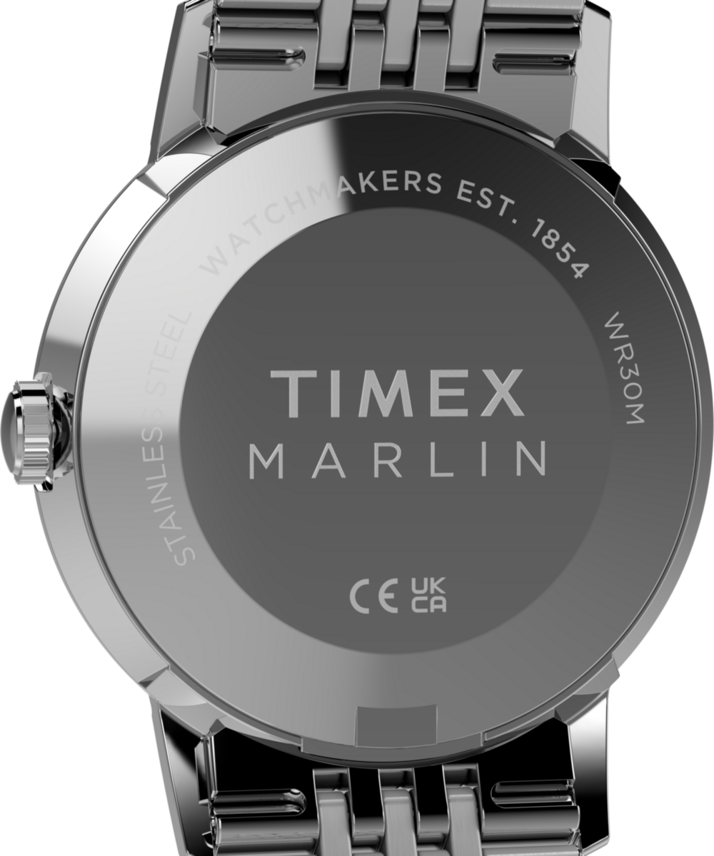 Heritage Marlin Quartz 34mm Stainless Steel Bracelet Watch