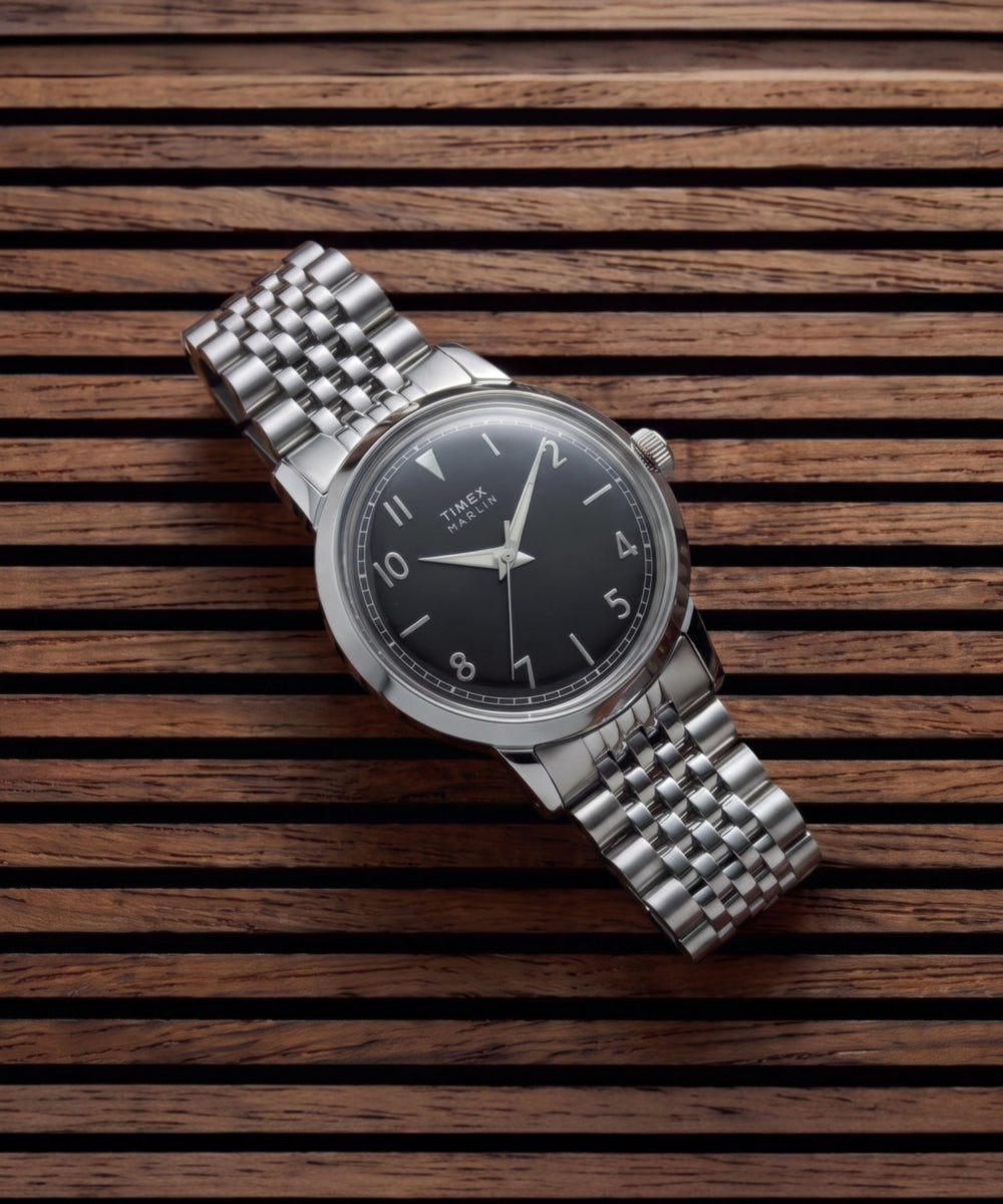Heritage Marlin Quartz 34mm Stainless Steel Bracelet Watch