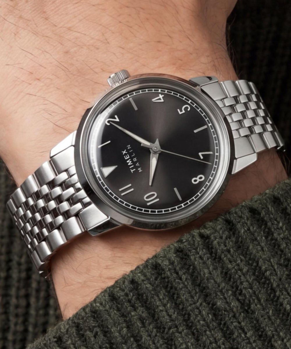 Heritage Marlin Quartz 34mm Stainless Steel Bracelet Watch