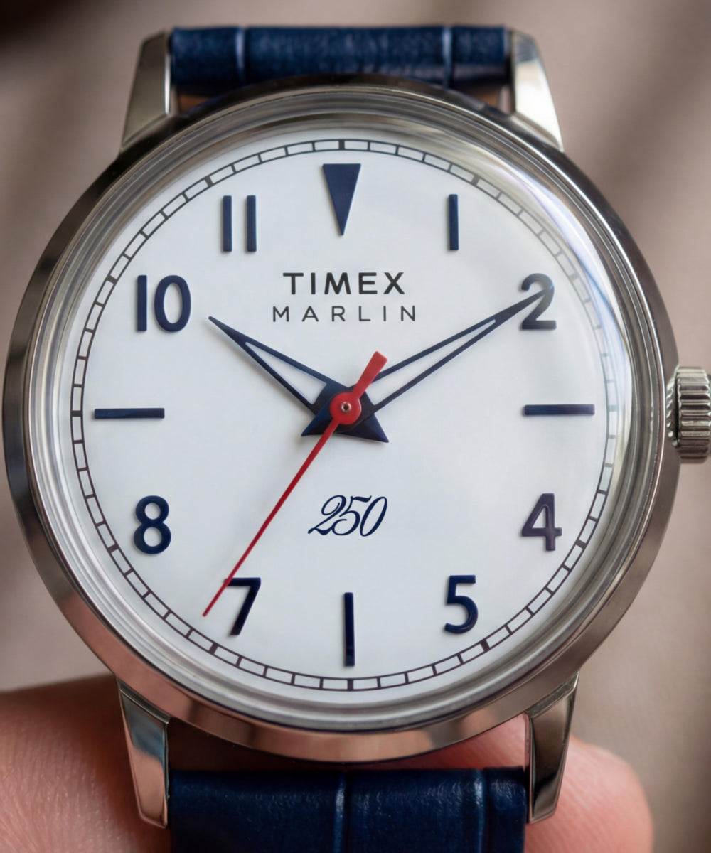 Heritage Marlin America 250 34mm Leather Strap Watch