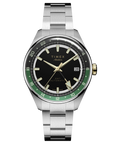 Heritage Timex Atelier GMT Première M1a 38mm Swiss Made Automatic Stainless Steel Bracelet