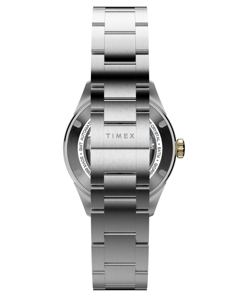 Heritage Timex Atelier GMT Première M1a 38mm Swiss Made Automatic Stainless Steel Bracelet