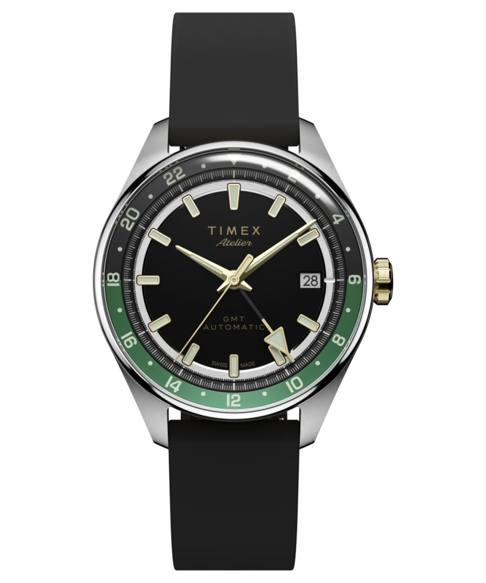 Heritage Timex Atelier GMT Première M1a 38mm Swiss Made Automatic NBR Synthetic Rubber Strap
