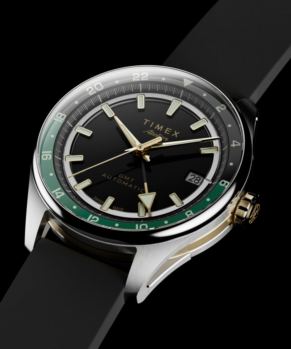 Heritage Timex Atelier GMT Première M1a 38mm Swiss Made Automatic NBR Synthetic Rubber Strap