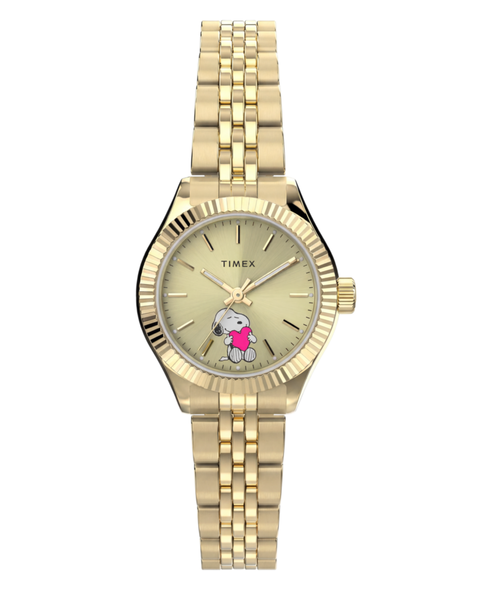 Heritage Peanuts x Timex Legacy Mini Heart Hug 25mm Stainless Steel Bracelet Watch