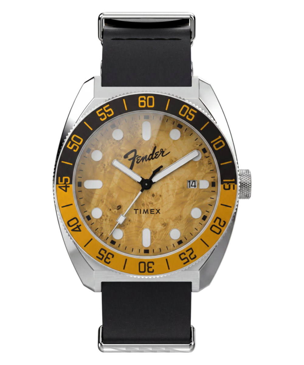 Heritage Fender x Timex Automatic 41mm Leather Strap Watch