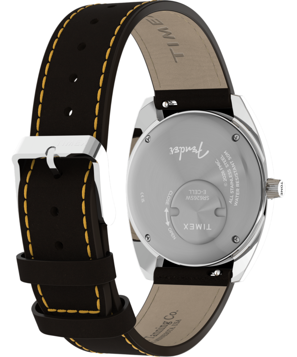 Heritage Fender x Timex 37mm Leather Strap Watch
