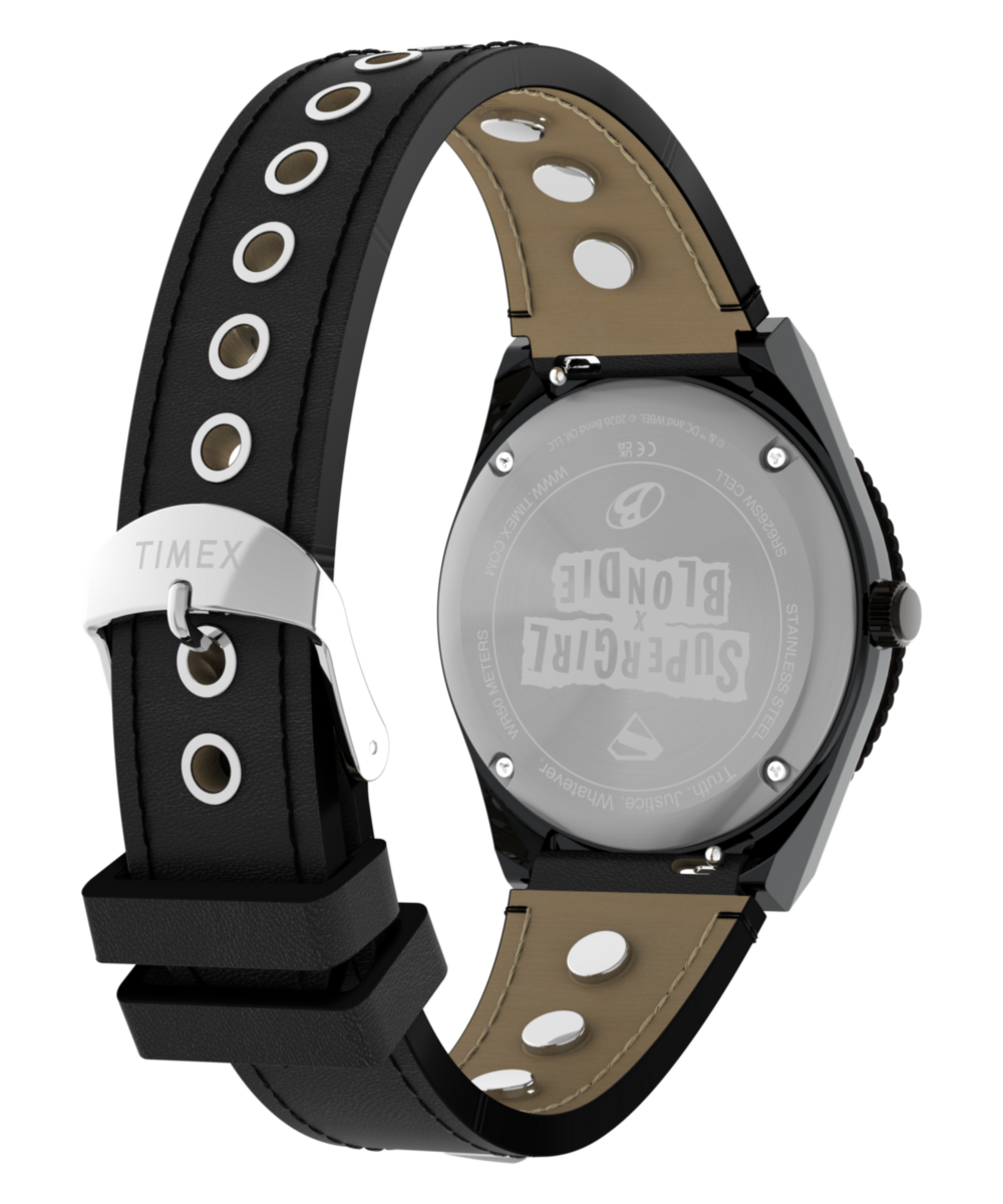 Heritage SUPERGIRL x Blondie x Q Timex 36mm Leather Strap Watch