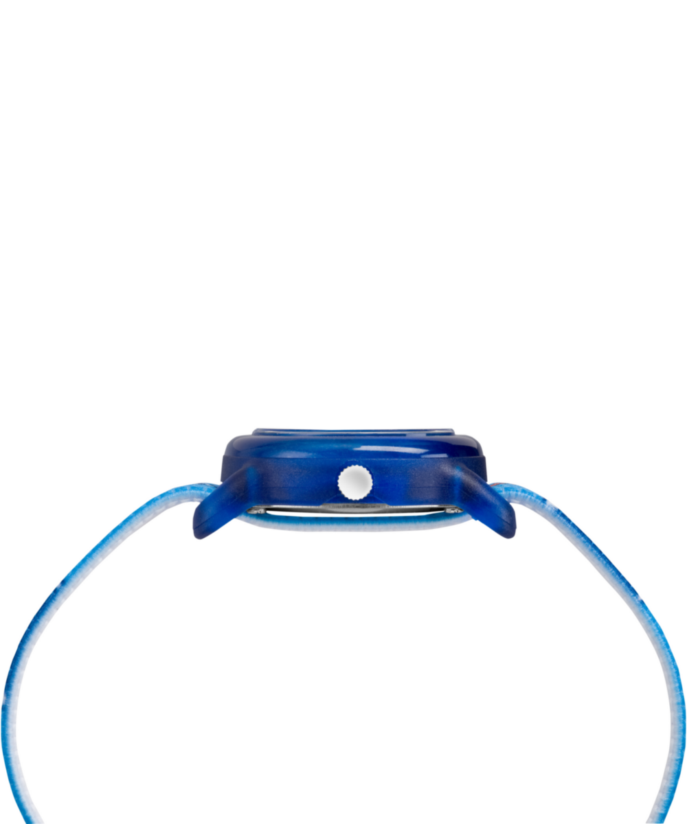Heritage TIMEX TIME MACHINES 29mm Blue Soccer Elastic Fabric Kids Watch