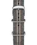 Heritage 20mm Metallic Stripe Woven Fabric Slip-Thru Strap